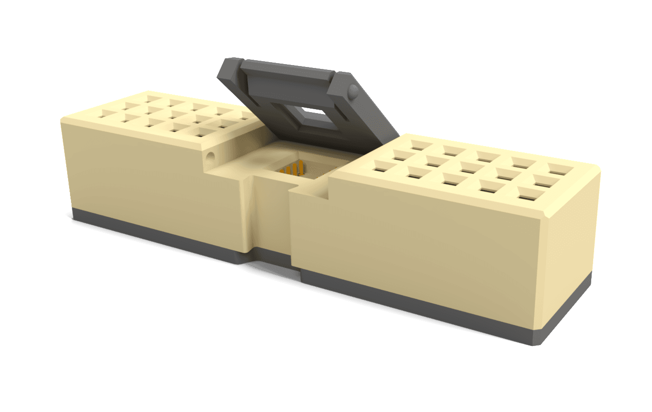Solderless tile-to-breadboard adapter